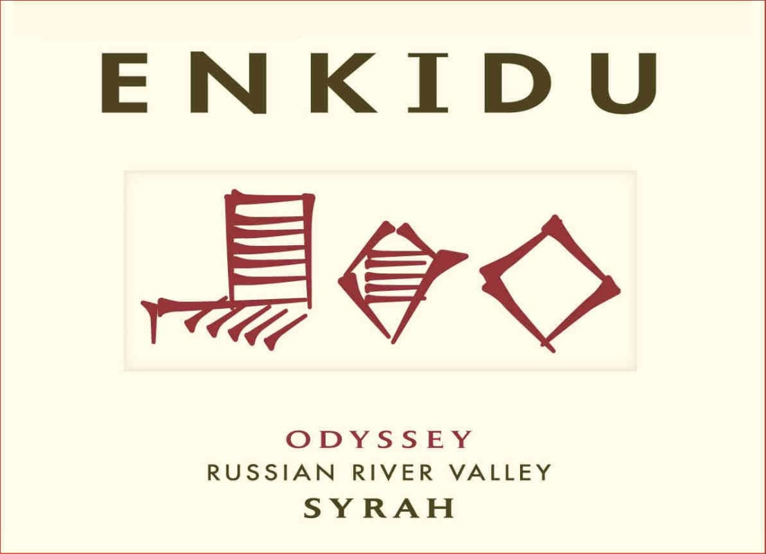 Enkidu Odyssey Syrah 2013 Front Label