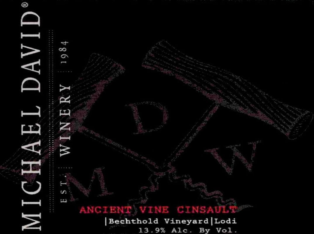 Michael David Winery Ancient Vines Cinsault 2013 Front Label