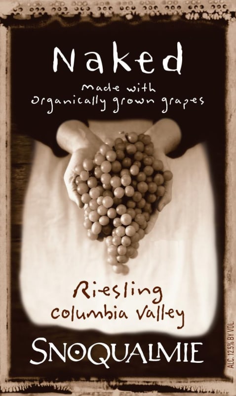 Snoqualmie Naked Riesling 2013 Front Label