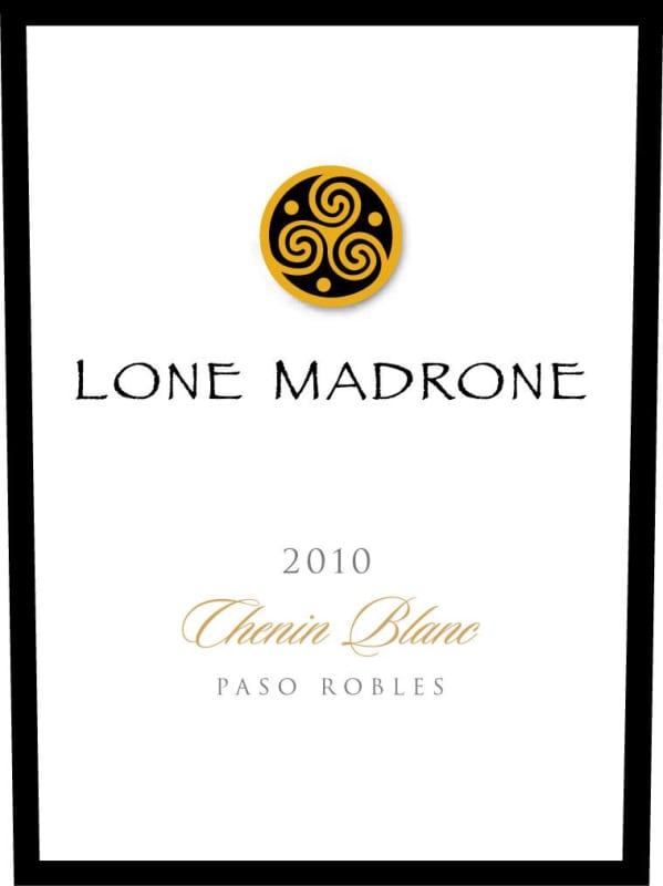Lone Madrone Chenin Blanc 2010 Front Label