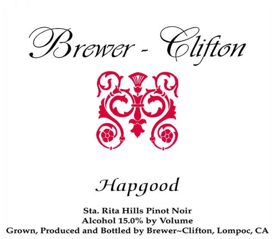 Brewer-Clifton Hapgood Pinot Noir 2013 Front Label