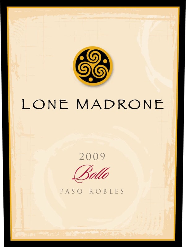Lone Madrone Bollo 2009 Front Label