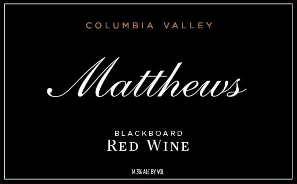 Blackboard Red Wine 2013 Front Label