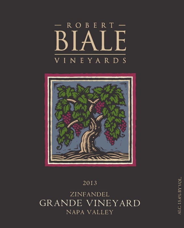 Robert Biale Vineyards Grande Vineyard Zinfandel 2013 Front Label