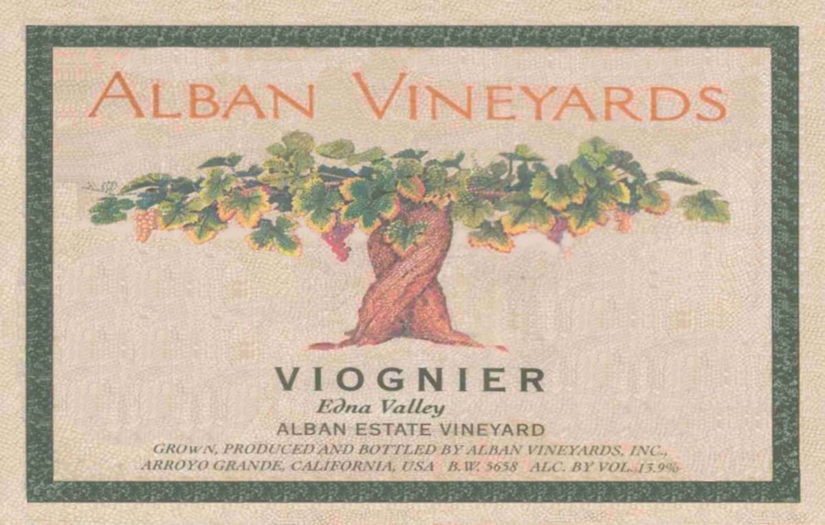 Alban Estate Viognier 2013 Front Label