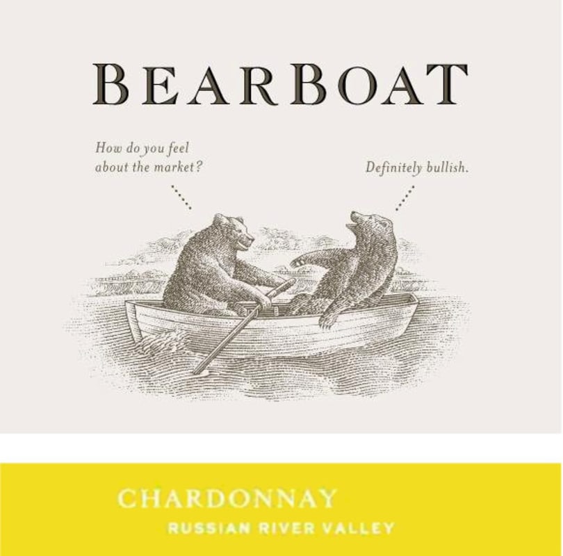BearBoat Chardonnay 2013 Front Label