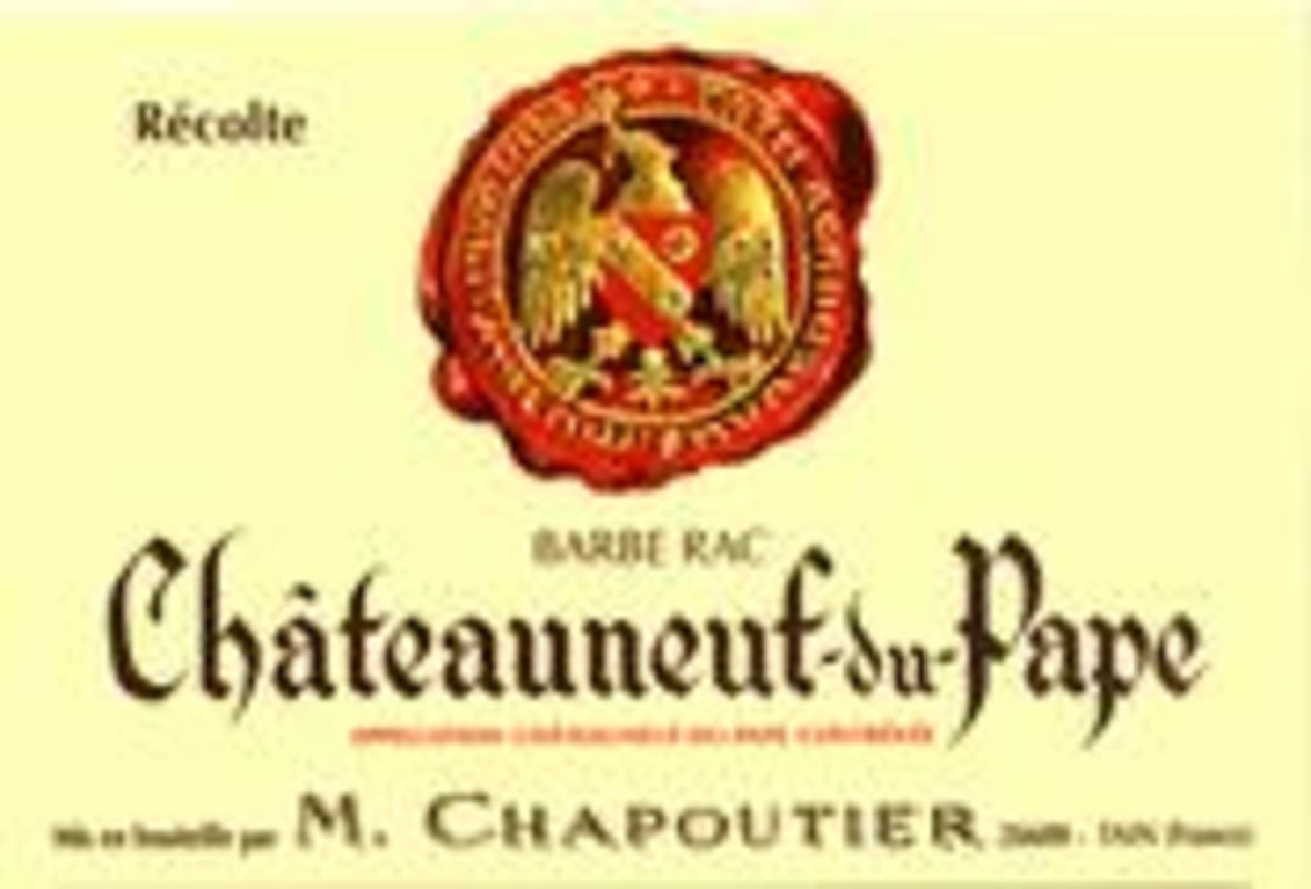 M. Chapoutier Chateauneuf-du-Pape Barbe Rac 1999 Front Label