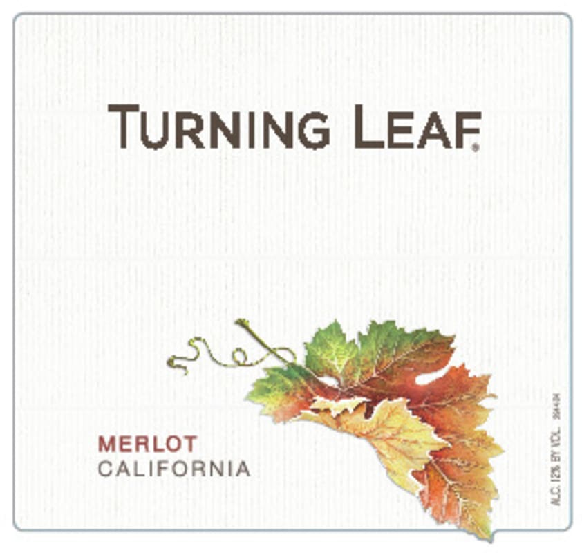 Turning Leaf Merlot 2013 Front Label
