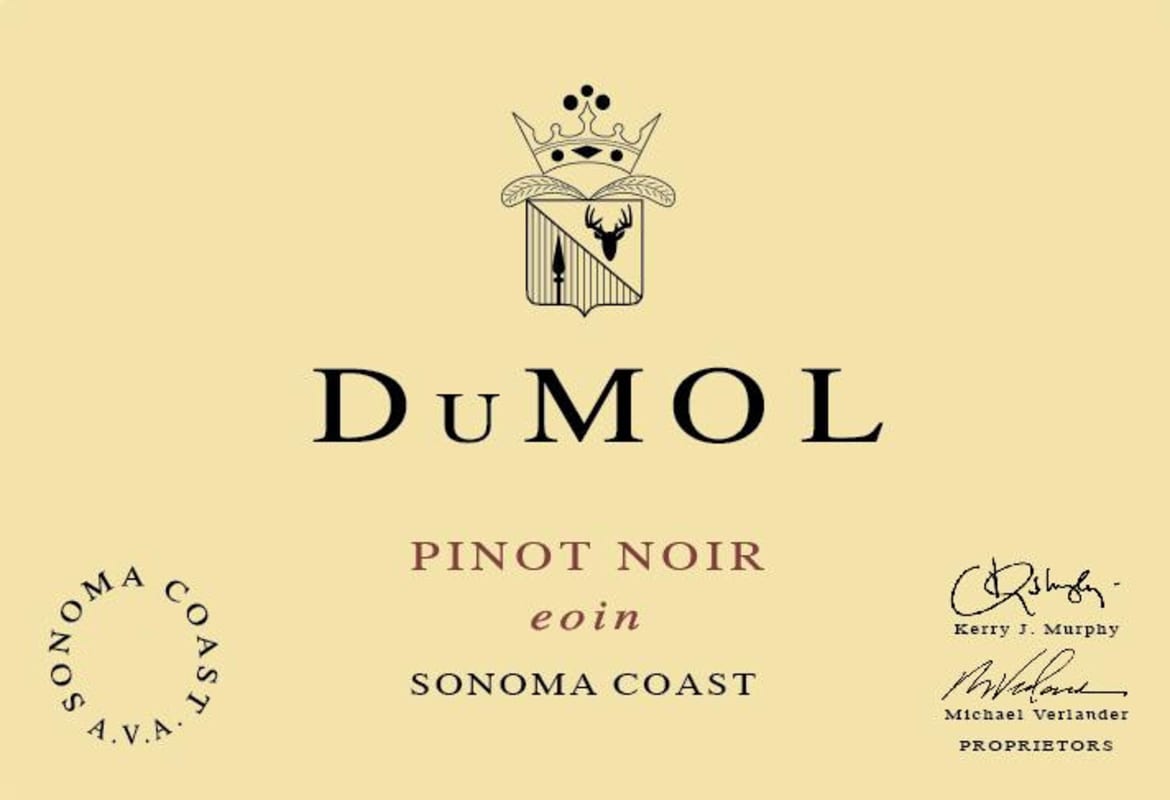DuMOL Eoin Pinot Noir 2013 Front Label