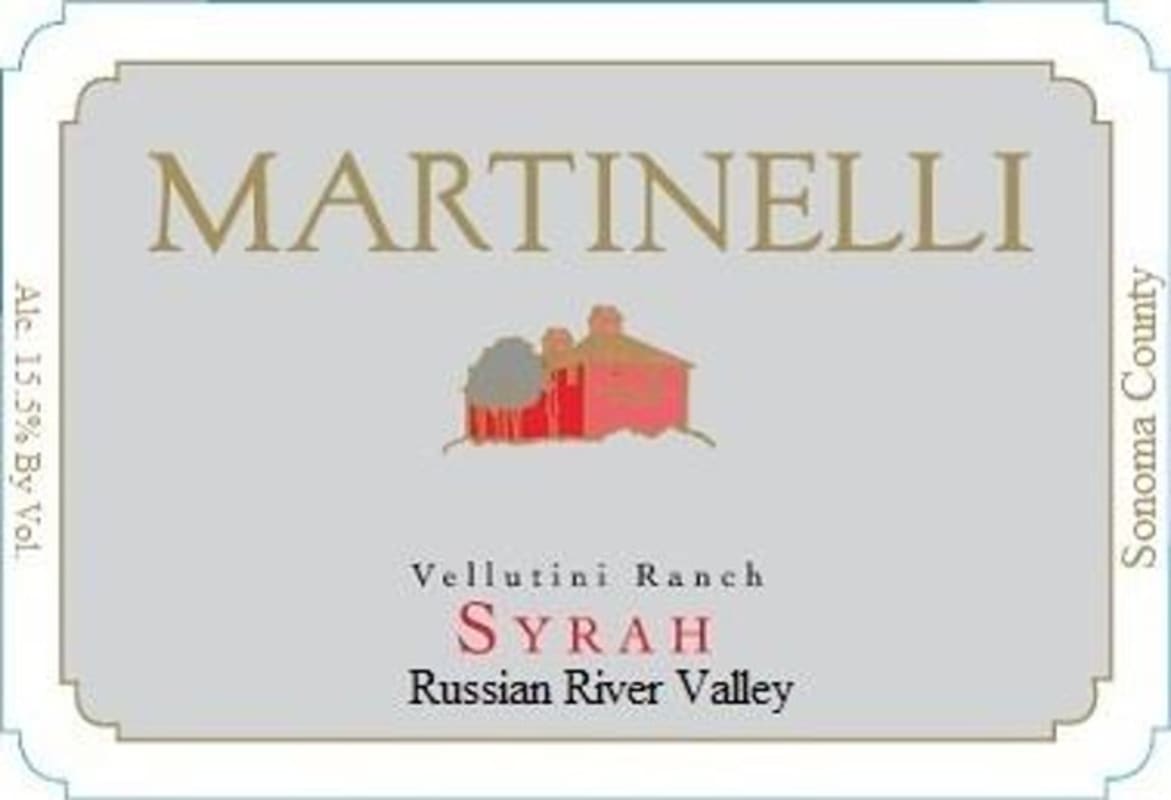 Martinelli Vellutini Ranch Syrah 2013 Front Label