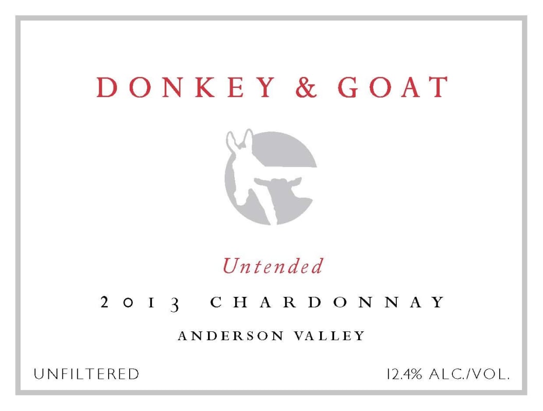 Donkey & Goat Untended Chardonnay 2013 Front Label