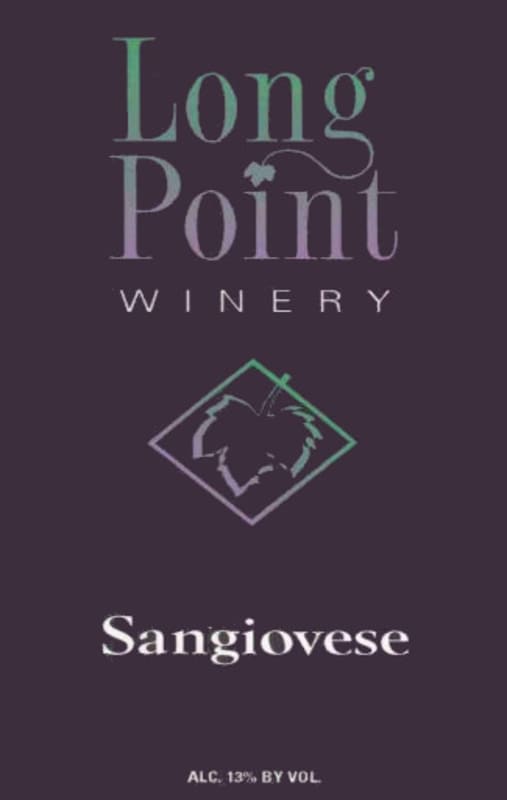 Long Point Winery Sangiovese 2013 Front Label