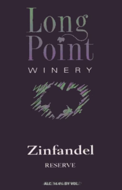 Long Point Winery Reserve Zinfandel 2013 Front Label