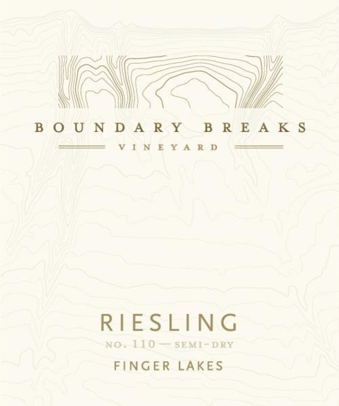 Boundary Breaks No.110 Semi-Dry Riesling 2013 Front Label