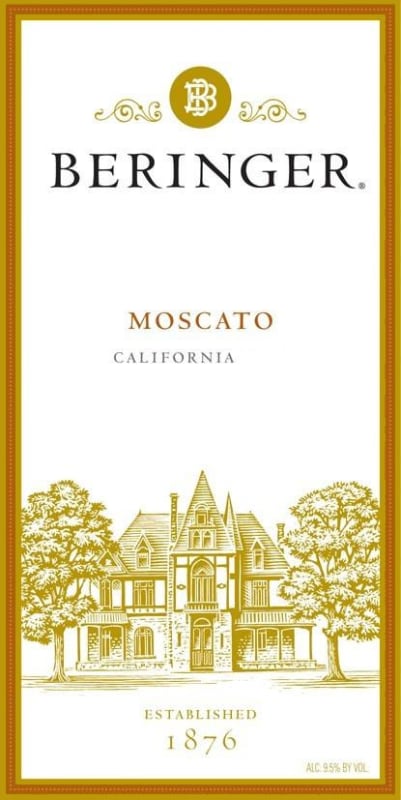 Beringer Moscato 2014 Front Label