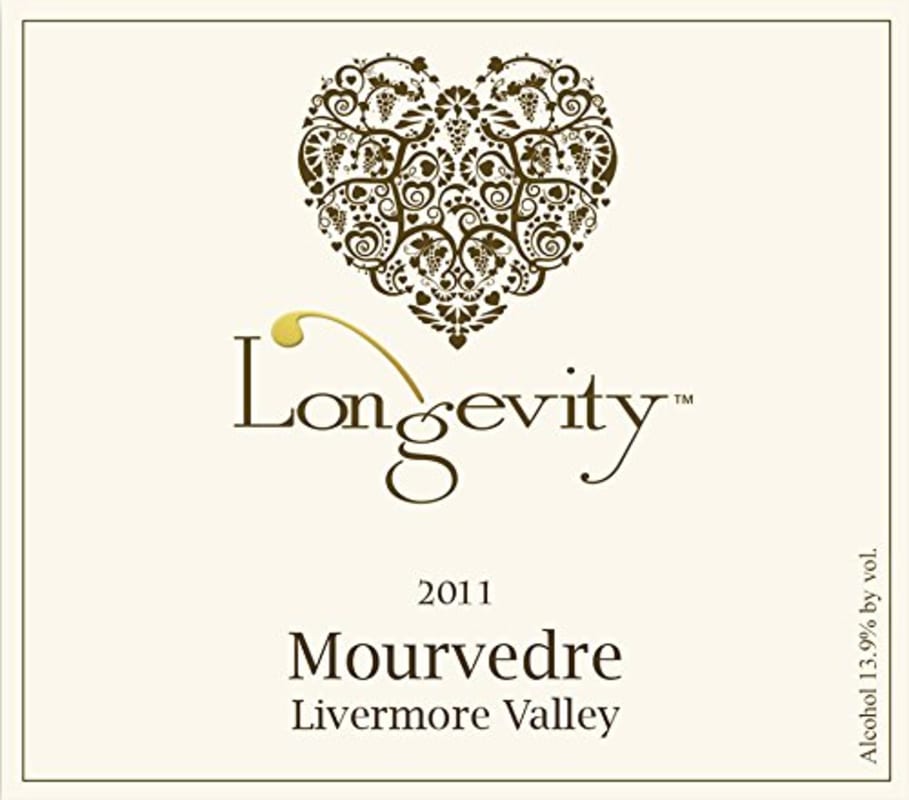 Longevity Wines Mourvedre 2011 Front Label