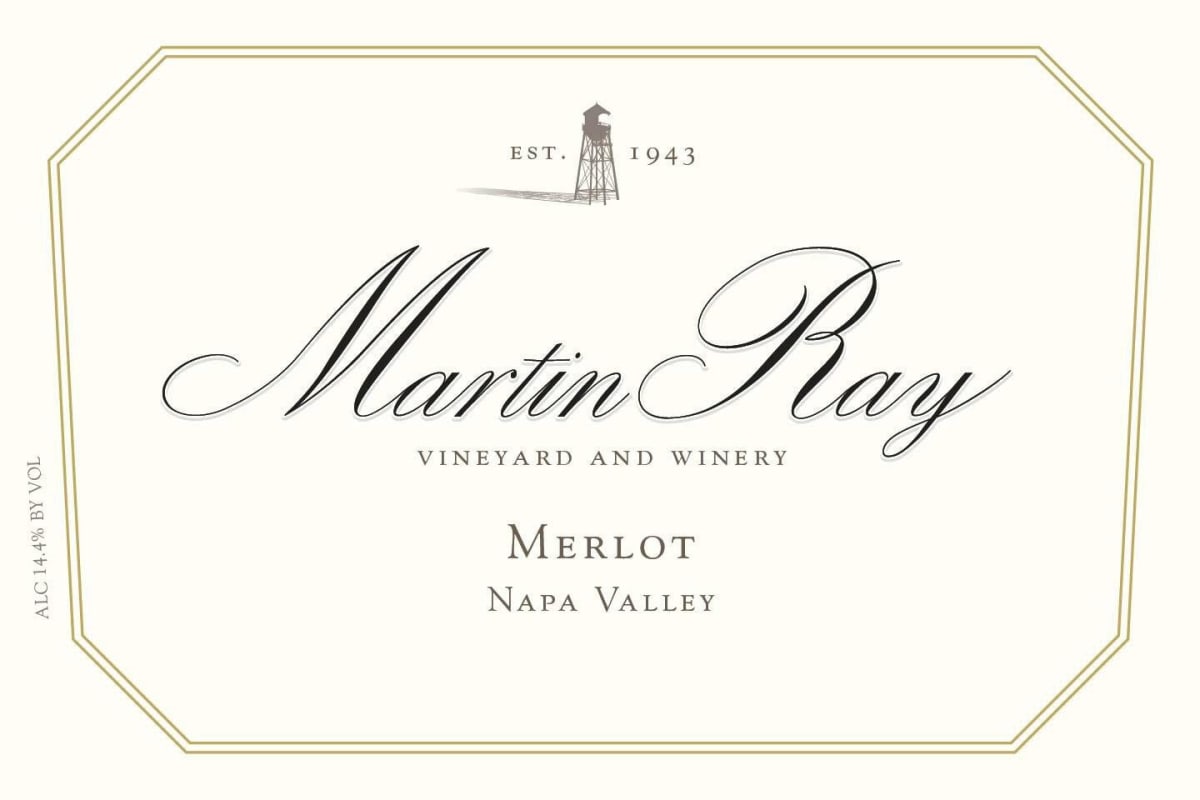 Martin Ray Napa Valley Merlot 2014 Front Label