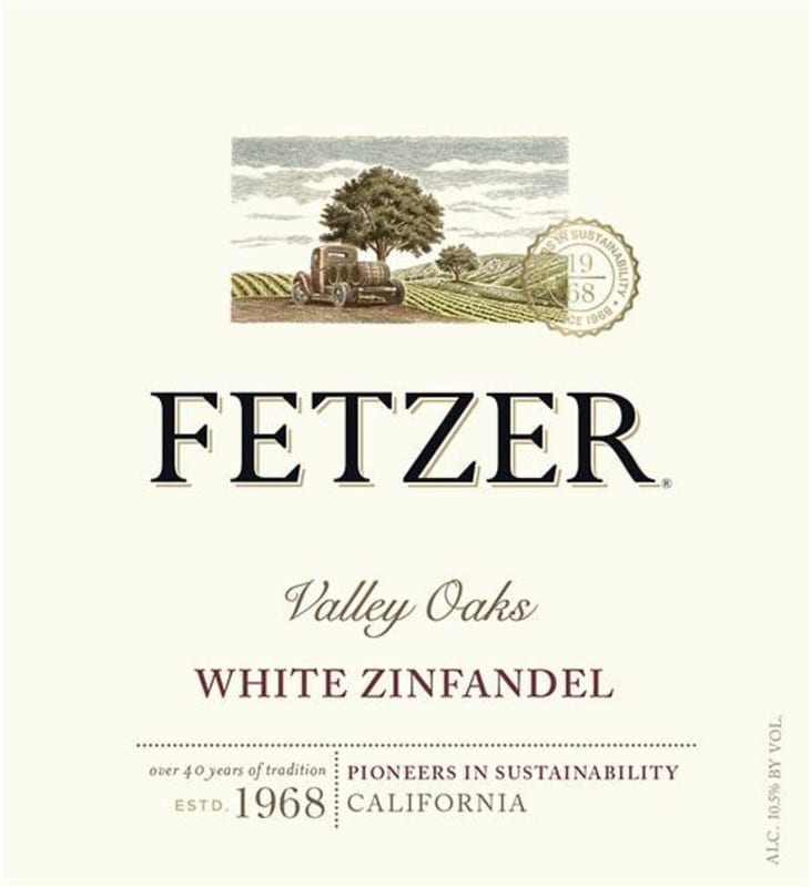 Fetzer Valley Oaks White Zinfandel 2014 Front Label