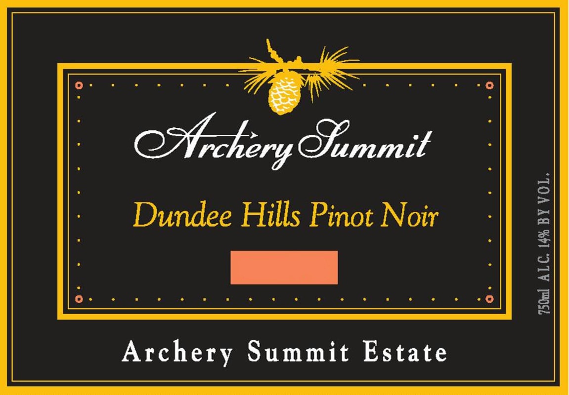 Archery Summit Estate Pinot Noir 2014 Front Label