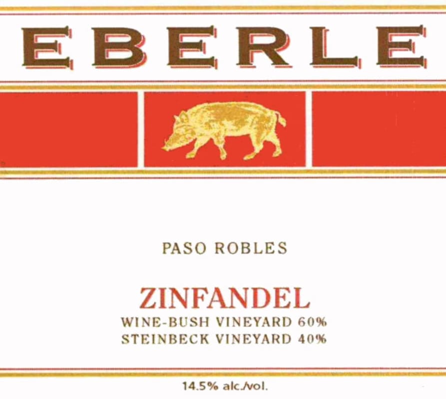 Eberle Steinbeck Vineyard Zinfandel 2014 Front Label