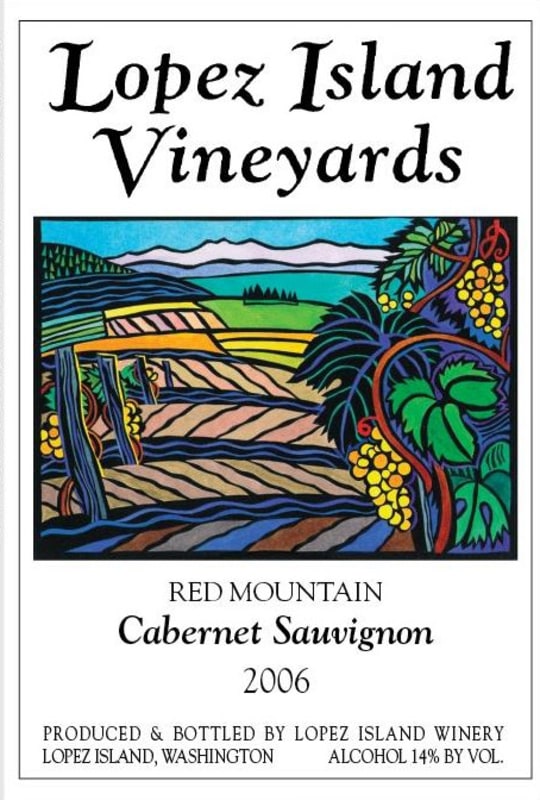 Lopez Island Vineyard & Winery Cabernet Sauvignon 2006 Front Label
