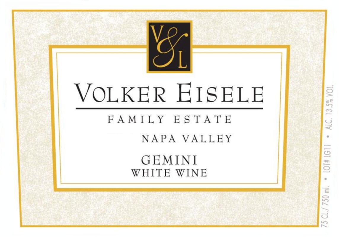 Volker Eisele Gemini White 2014 Front Label