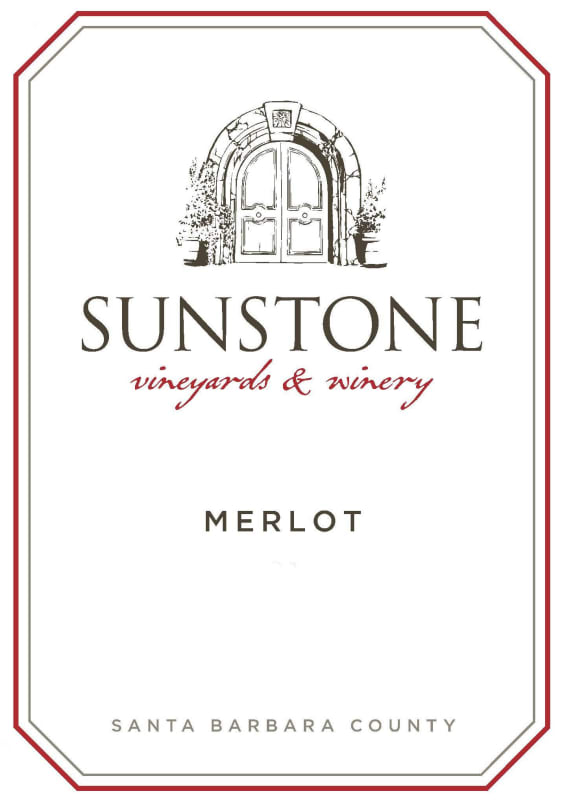 Sunstone Merlot 2014 Front Label