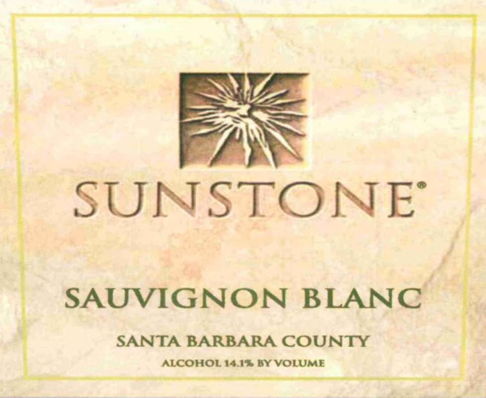 Sunstone Sauvignon Blanc 2014 Front Label