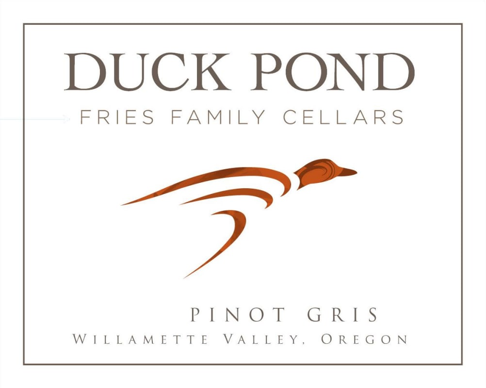 Duck Pond Willamette Valley Pinot Gris 2014 Front Label