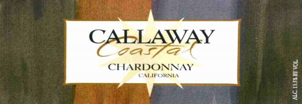 Callaway Coastal Chardonnay 2014 Front Label