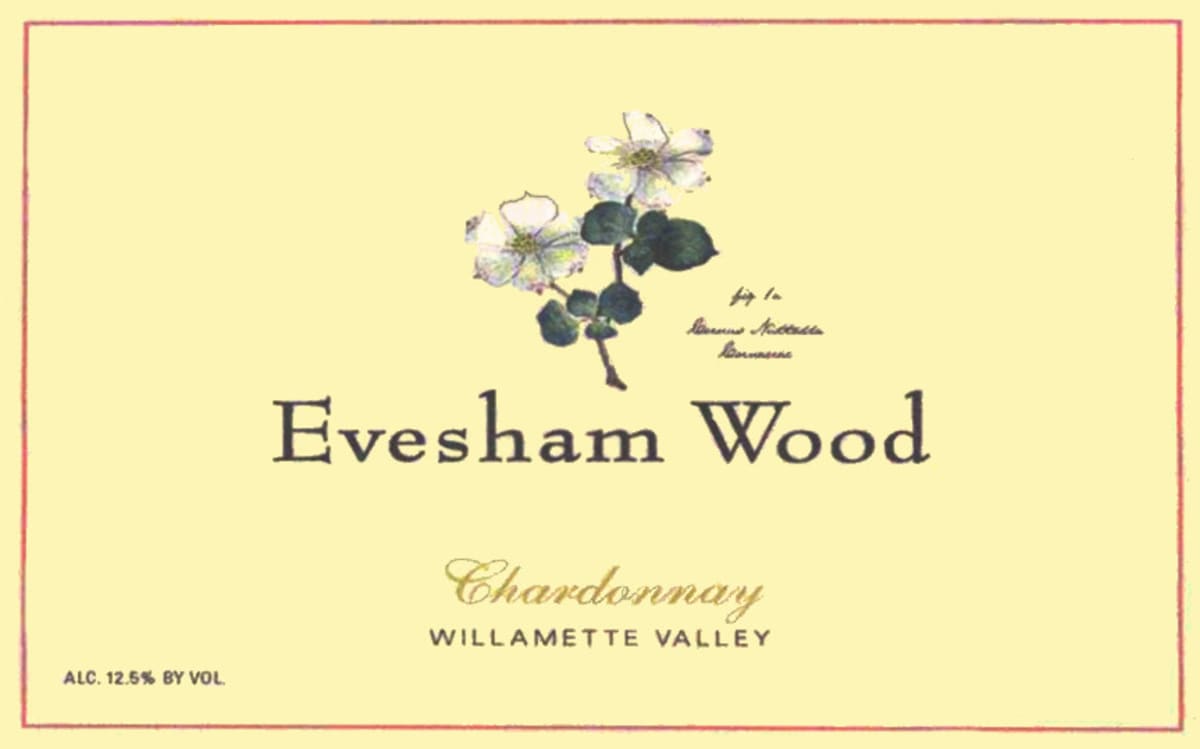 Evesham Wood Chardonnay 2014 Front Label