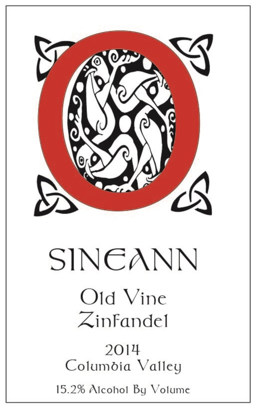 Sineann Old Vine Zinfandel 2014 Front Label