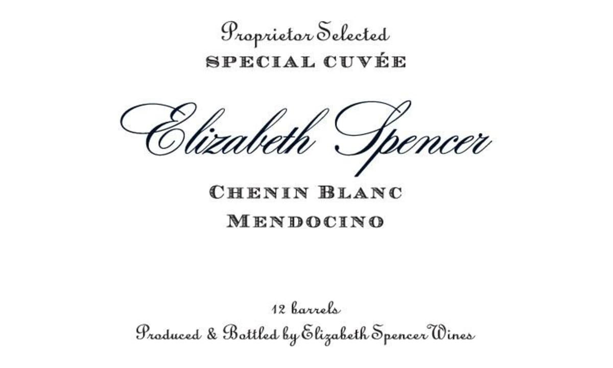 Elizabeth Spencer Mendocino Chenin Blanc 2014 Front Label
