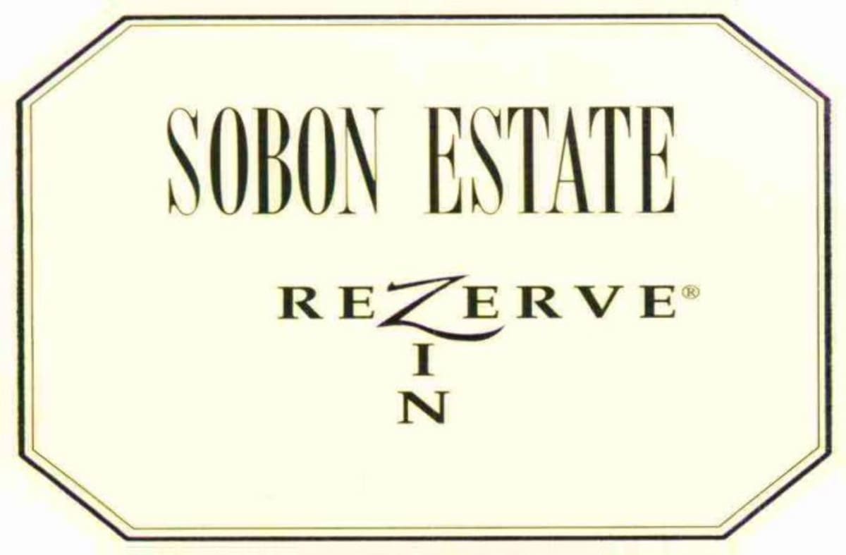 Sobon Estate Rezerve Zin 2014 Front Label