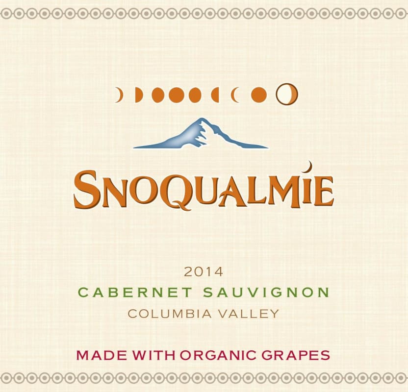 Snoqualmie Cabernet Sauvignon 2014 Front Label