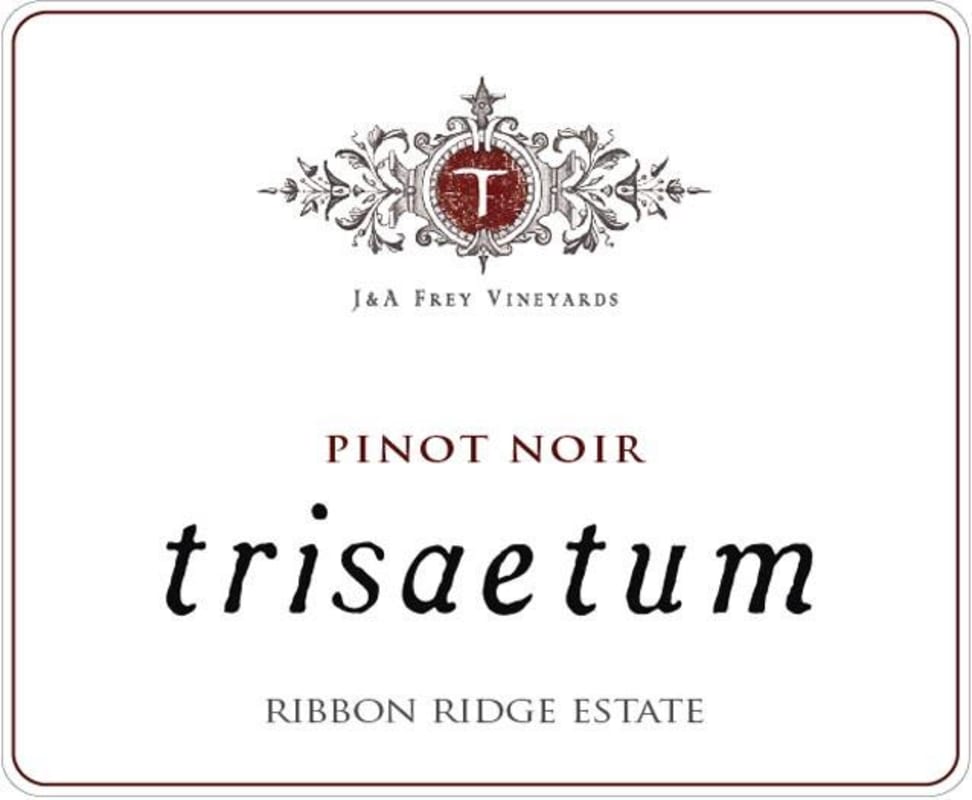 Trisaetum Ribbon Ridge Estate Pinot Noir 2014 Front Label