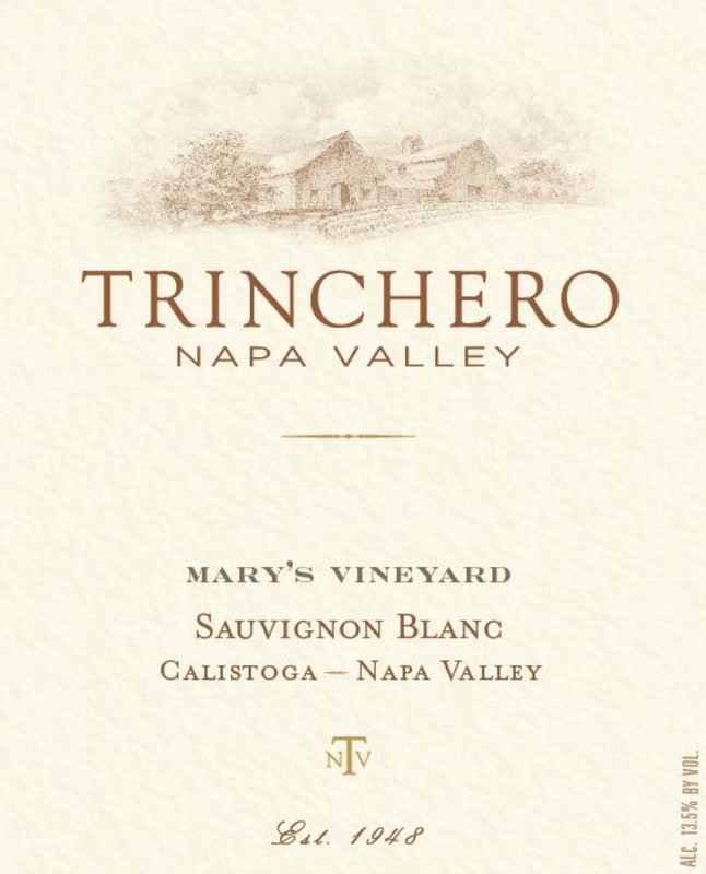 Trinchero Mary's Vineyard Sauvignon Blanc 2014 Front Label