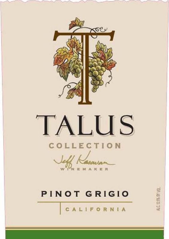 Talus Lodi Pinot Grigio 2014 Front Label