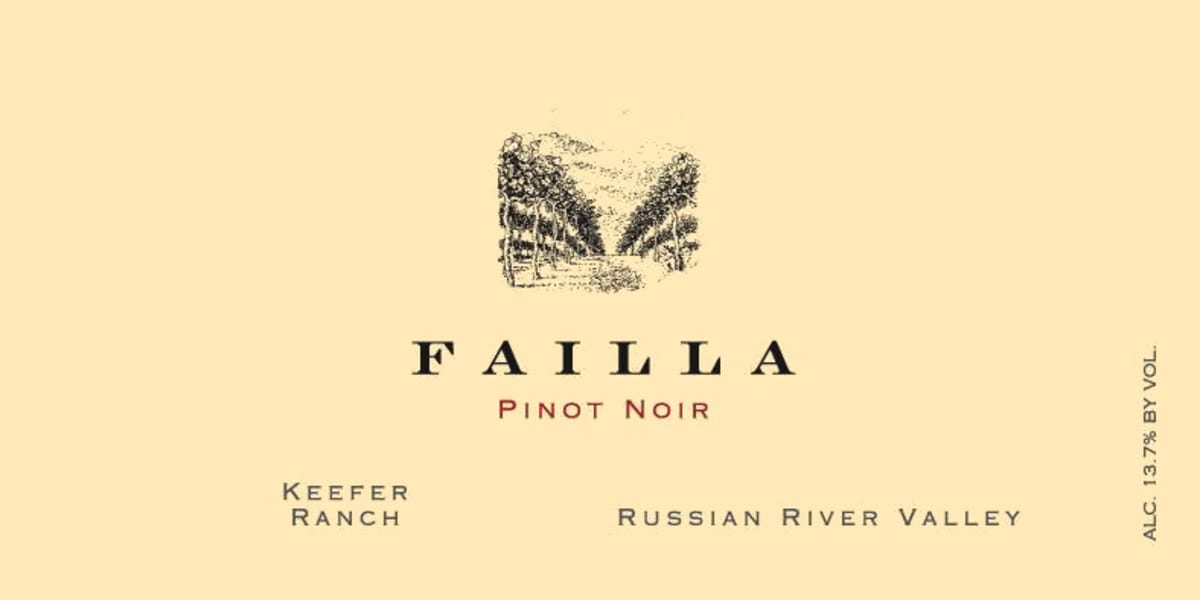 Failla Keefer Ranch Pinot Noir 2014 Front Label