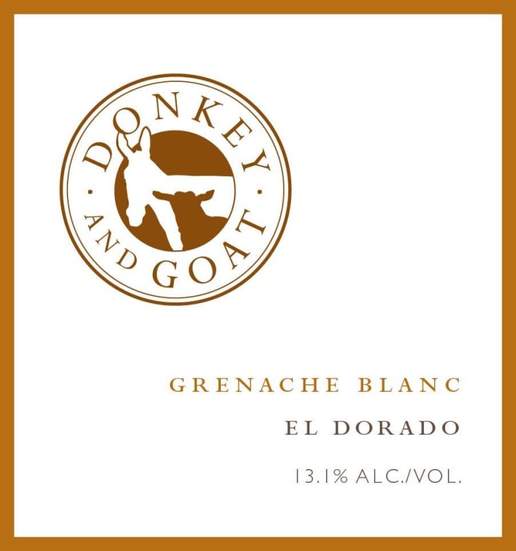 Donkey & Goat Grenache Blanc 2014 Front Label