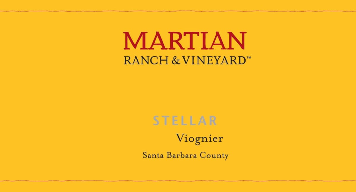 Martian Stellar Vigonier 2014 Front Label