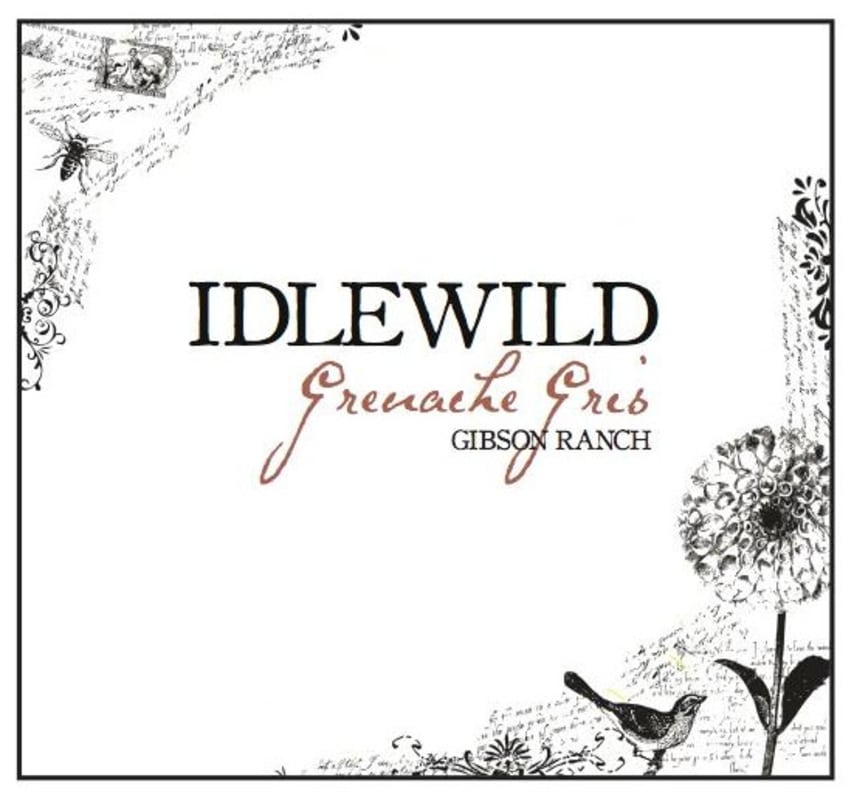 Idlewild Gibson Ranch Grenache Gris 2014 Front Label