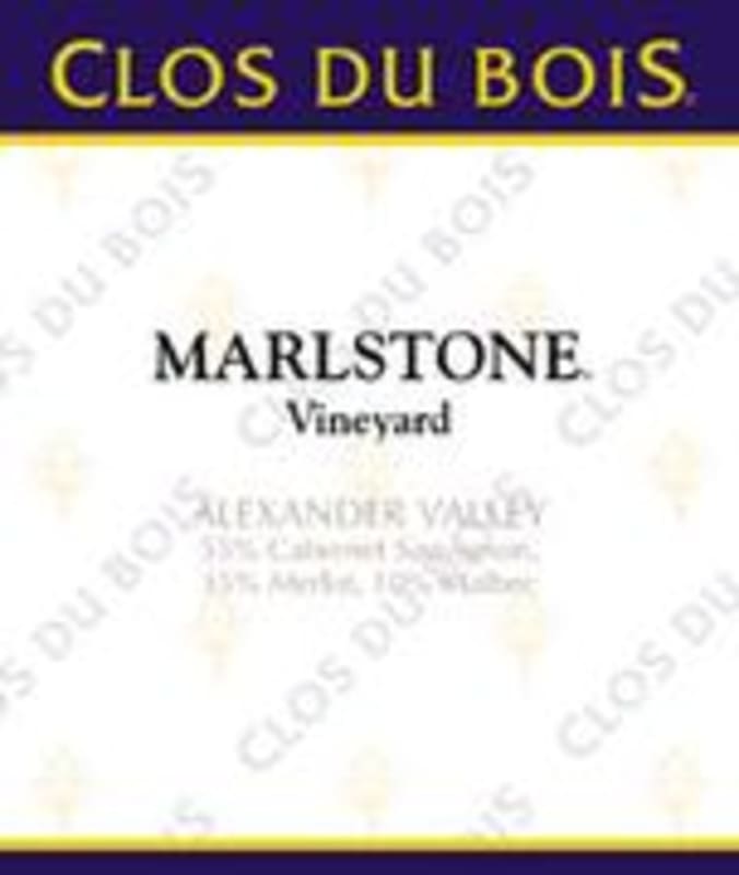 Clos du Bois Marlstone 1998 Front Label