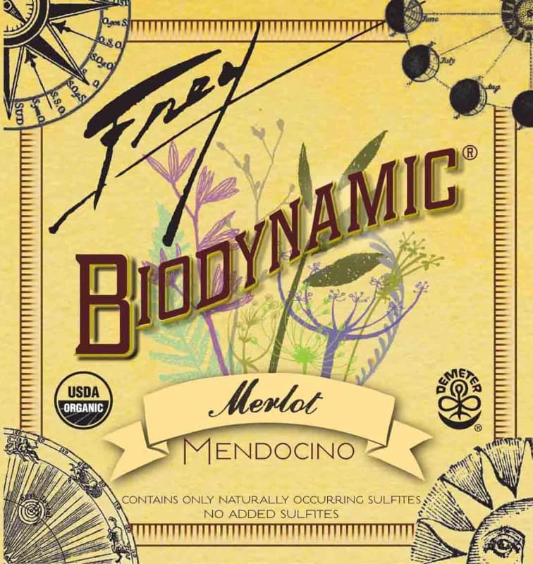 Frey Biodynamic Merlot 2015 Front Label