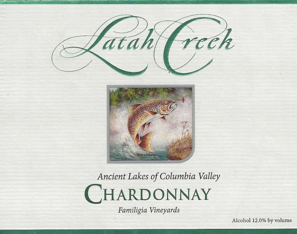 Latah Creek Chardonnay 2015 Front Label