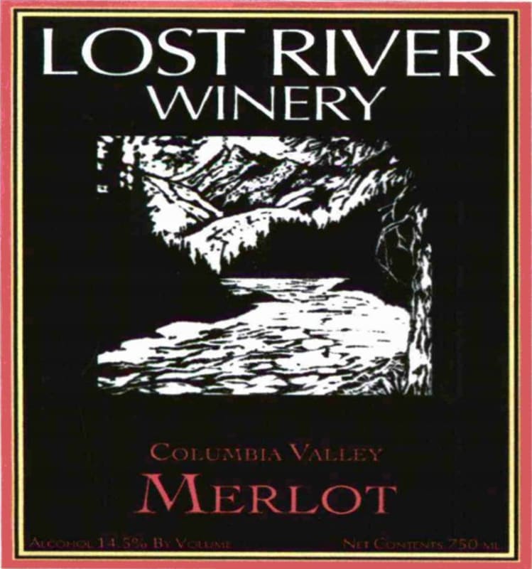 Lost River Winery Merlot 2012 Front Label