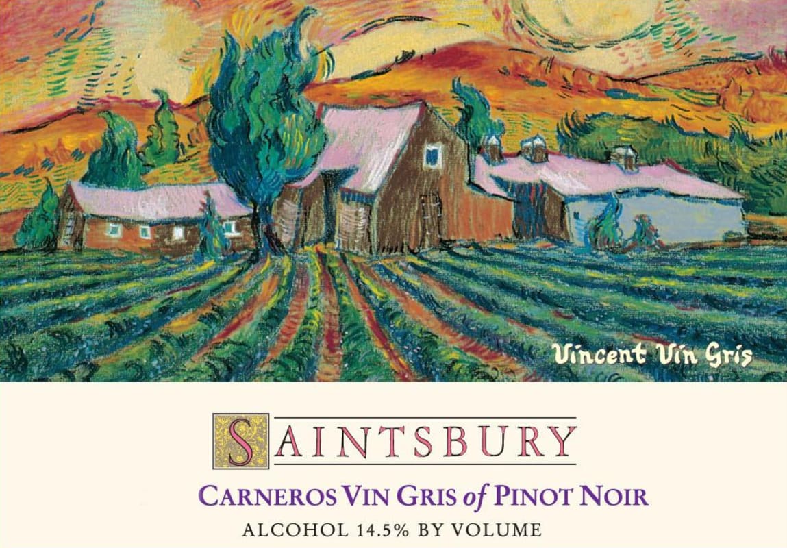 Saintsbury Vincent Vin Gris Rose Pinot Noir 2015 Front Label
