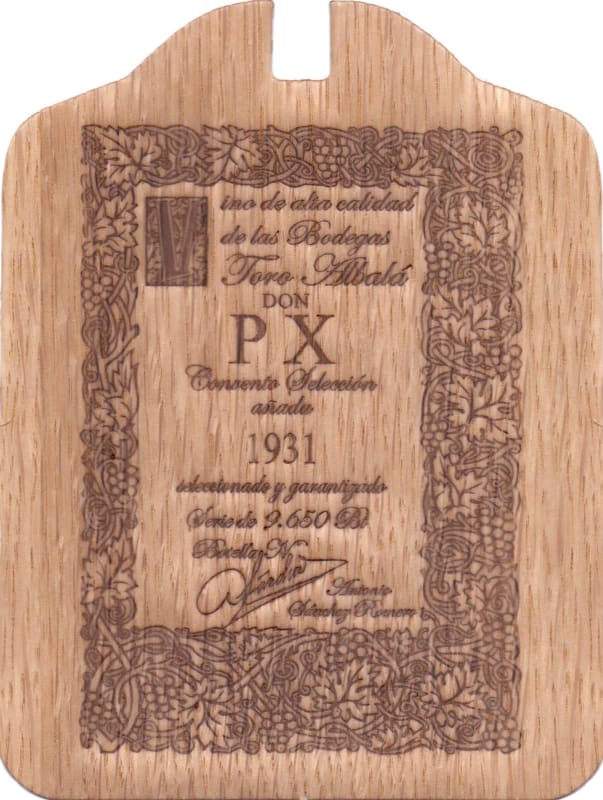Toro Albala Don PX Convento 1931 Front Label