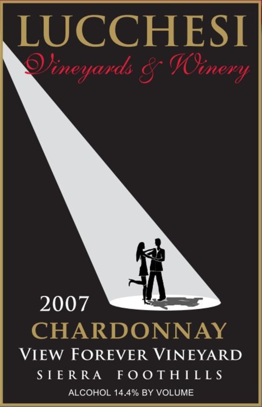 Lucchesi Vineyards & Winery View Forever Chardonnay 2007 Front Label