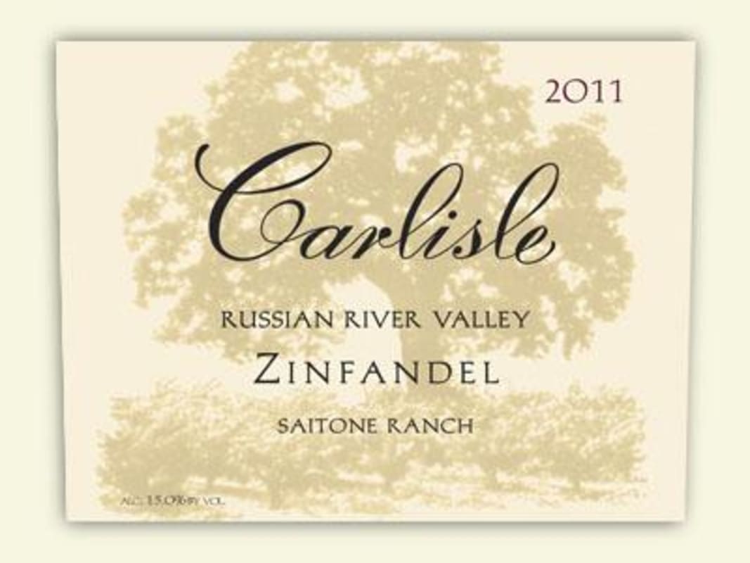 Carlisle Saitone Ranch Zinfandel 2011 Front Label